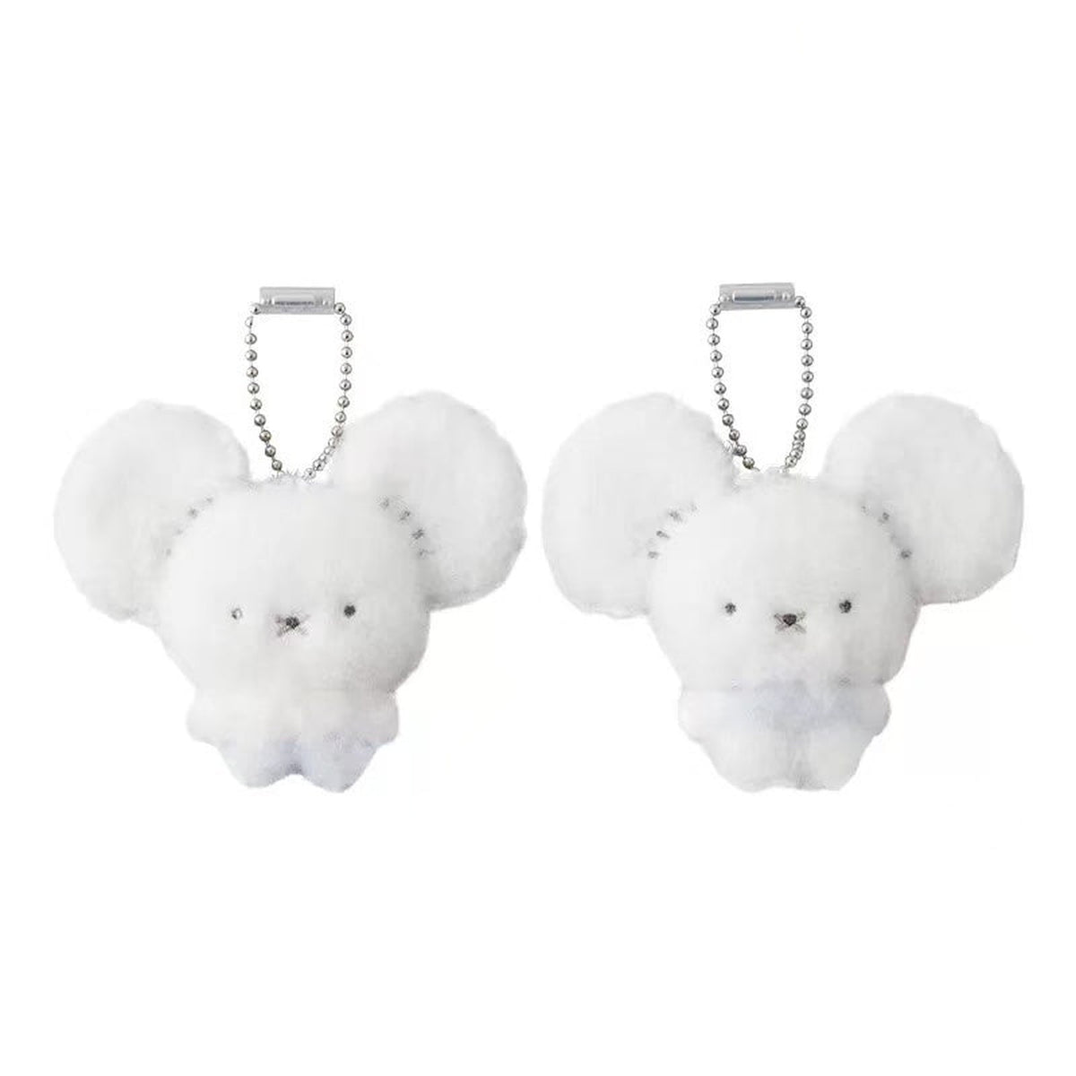 Pokémon Palm Fluffy Series Plush Pendant - Tandemaus accepted complete product view with ball chains; selected Tandemaus design; display props not included