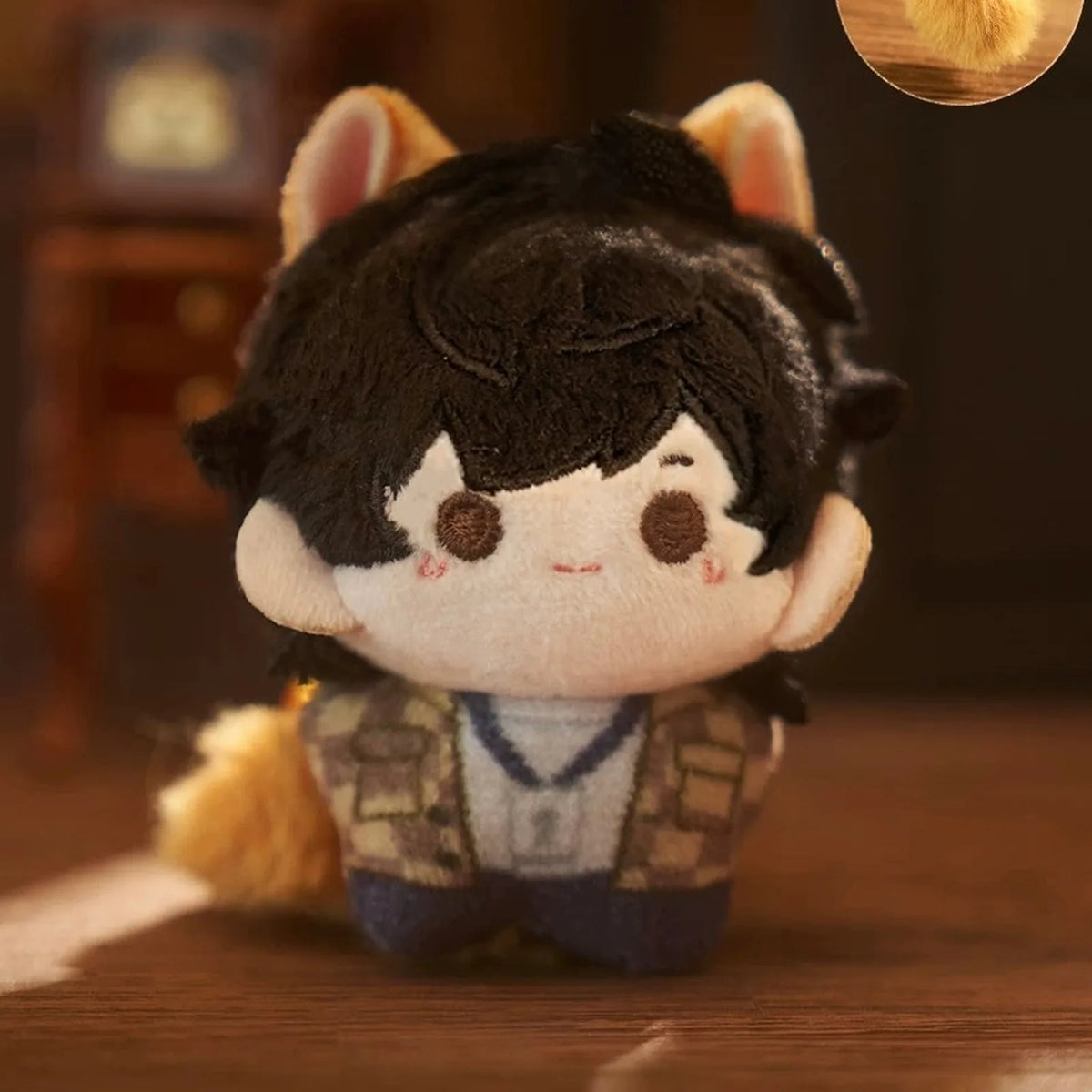 Lord of the Mysteries Meow Lord Series Plush Pendant Blind Box — Cat-eared plush-pendant example with embroidered face