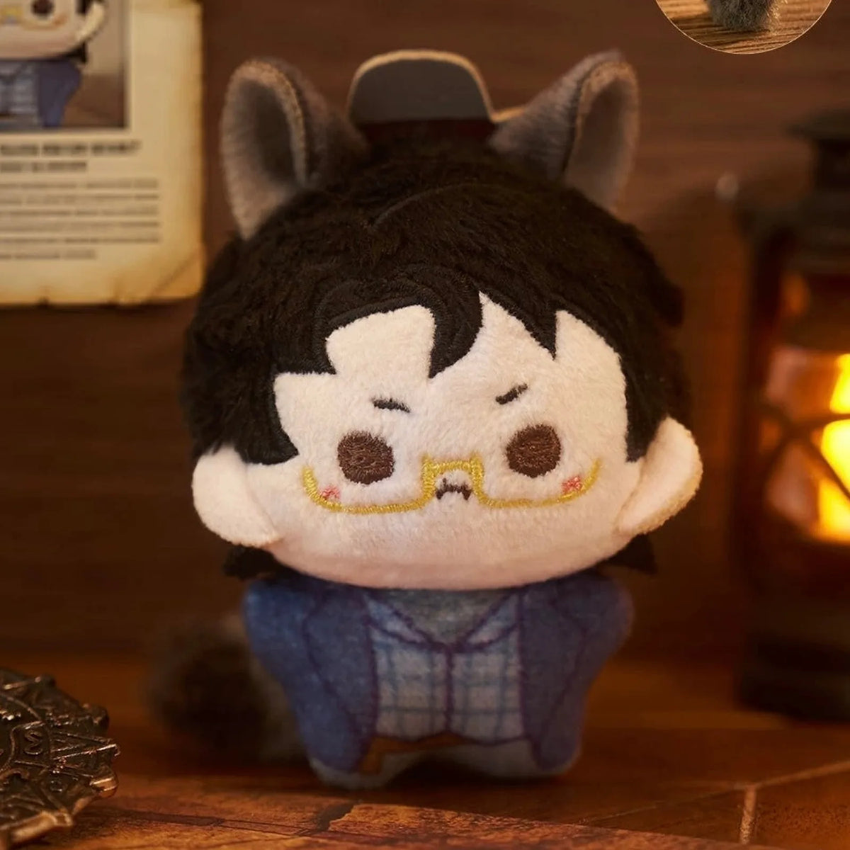 Lord of the Mysteries Meow Lord Series Plush Pendant Blind Box — Glasses-wearing Meow Lord plush-pendant example