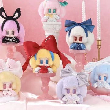 Jiangjiang's Bow Diary Series Plush Pendant Blind Box — Bow Diary plush-pendant series group; illustrative assortment