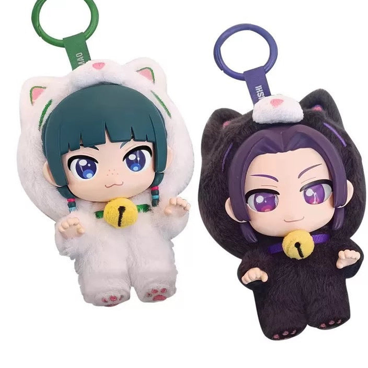 The Apothecary Diaries Maomao & Jinshi Vinyl Plush Pendant - paired character view | KikiBuddies