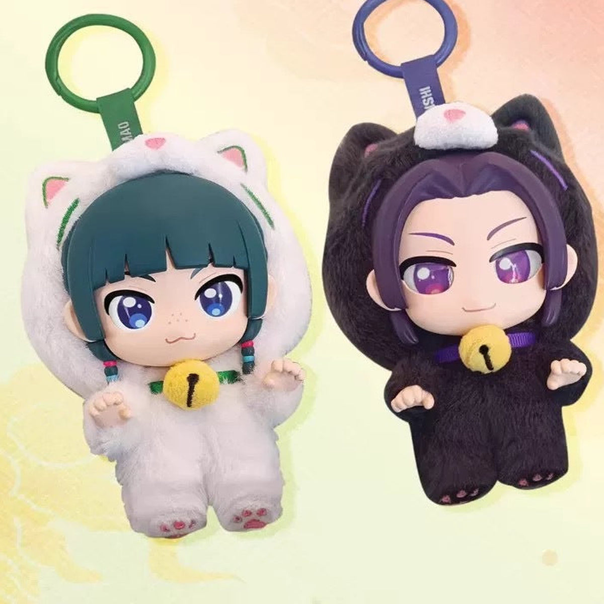 The Apothecary Diaries Maomao & Jinshi Vinyl Plush Pendant - paired complete scene | KikiBuddies