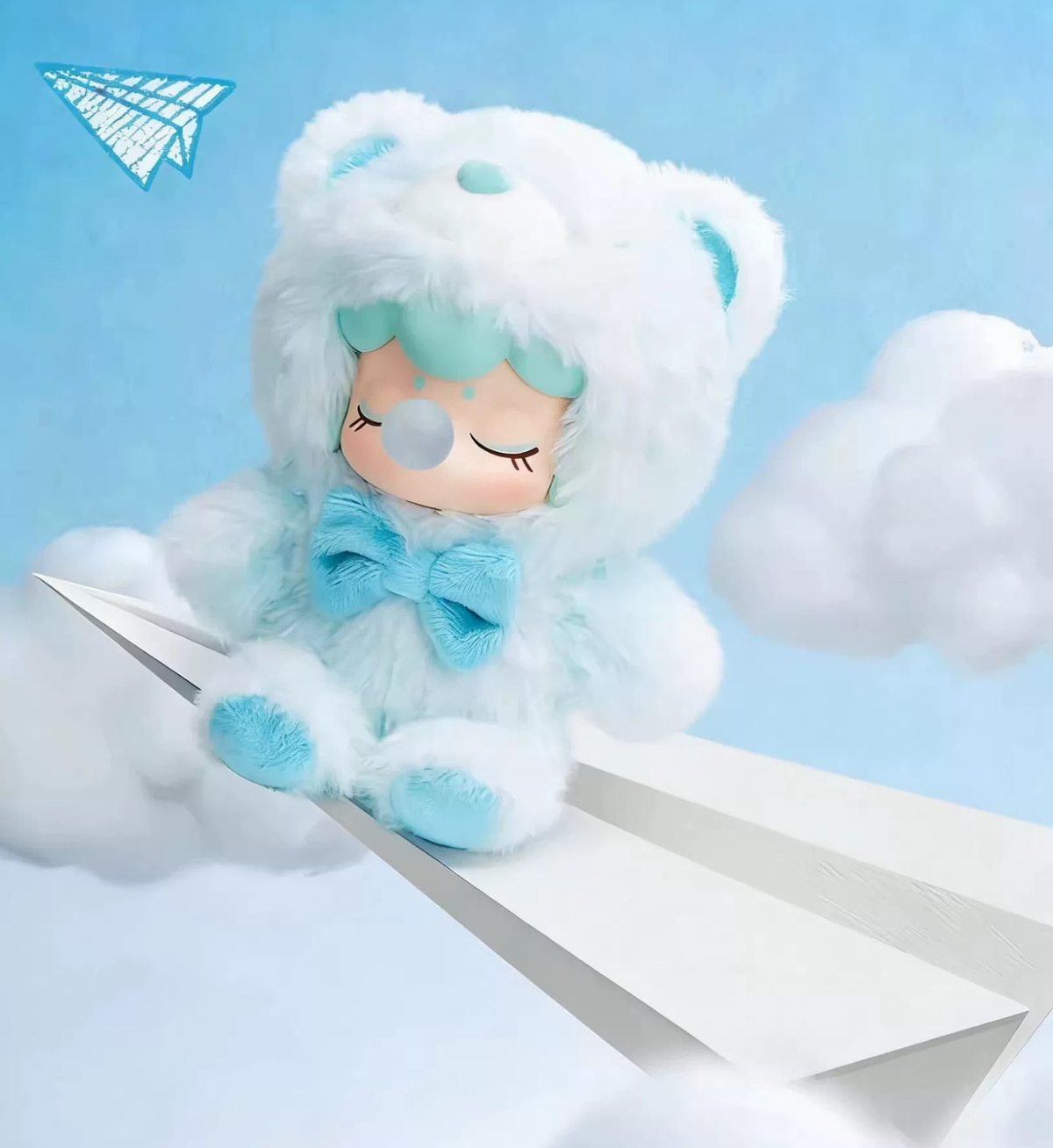 Blue Freedom regular design — complete plush pendant