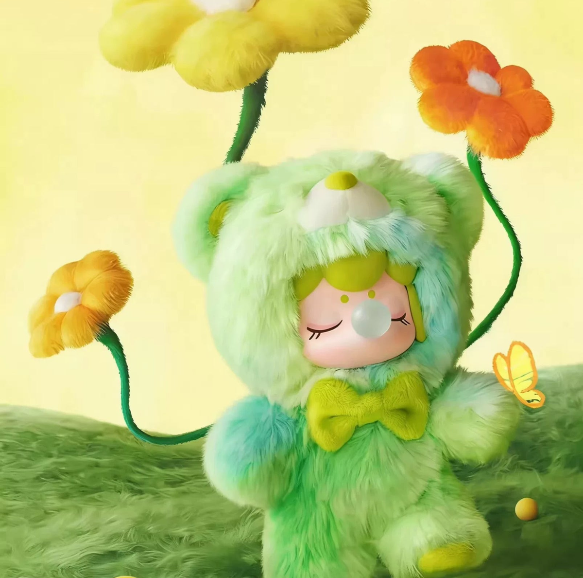 Green Vitality regular design — complete plush pendant