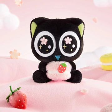 Luo Xiaohei Hug Series Plush Pendant Dolls, Blind Box - Complete strawberry-hug plush pendant example; display props not included; random design not guaranteed