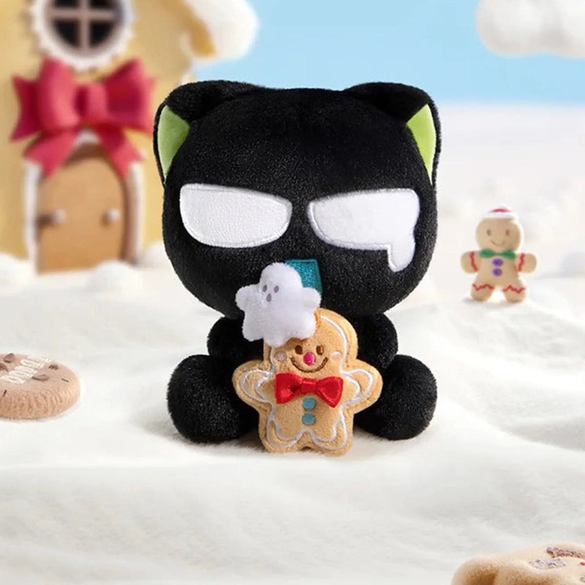 Luo Xiaohei Hug Series Plush Pendant Dolls, Blind Box - Complete gingerbread-hug plush pendant example; display props not included; random design not guaranteed