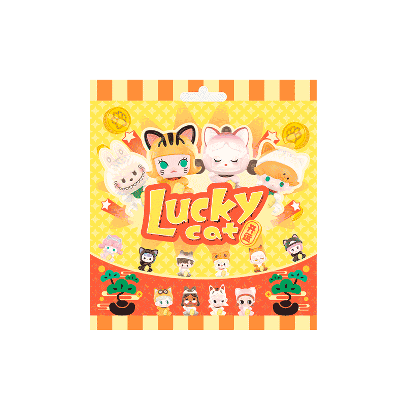 POP BEAN Lucky Cat - 1 BAG (5 PCS) packaging; random contents