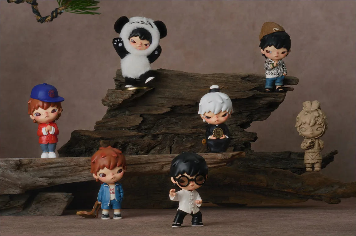 HIRONO x CLOT series display - six regular designs and Ning Ning secret