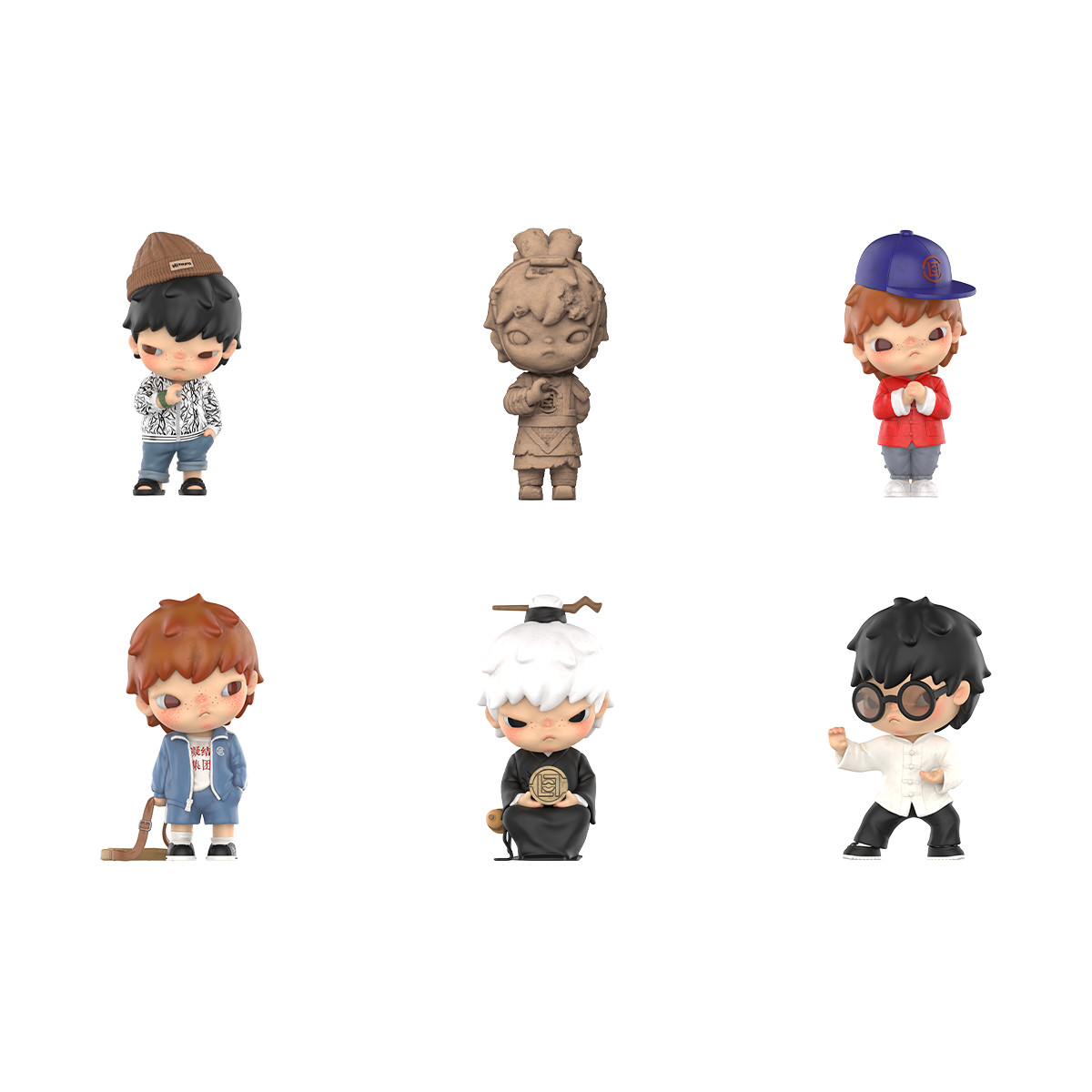 HIRONO × CLOT six regular designs — series display, not guaranteed box or set contents