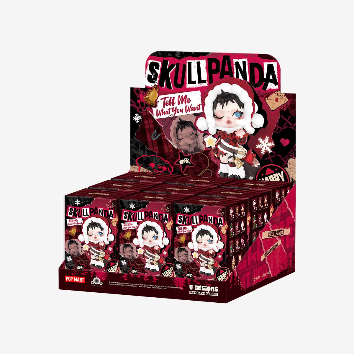 SKULLPANDA Tell Me What You Want — nine-box display carton