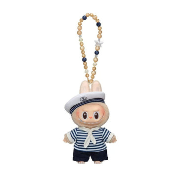 Sailor vinyl plush — complete beaded hanging loop — complete hanging ring and full product