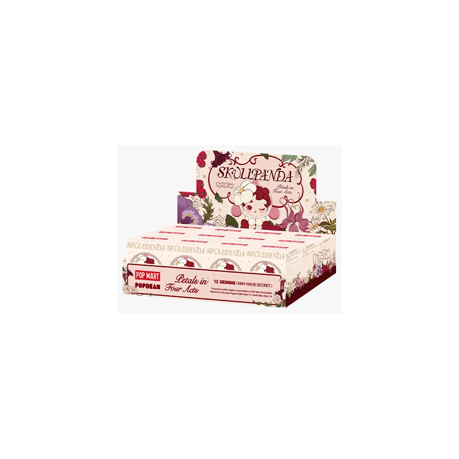 POP BEAN SKULLPANDA Petals in Four Acts Series — packaged set of 12 boxes