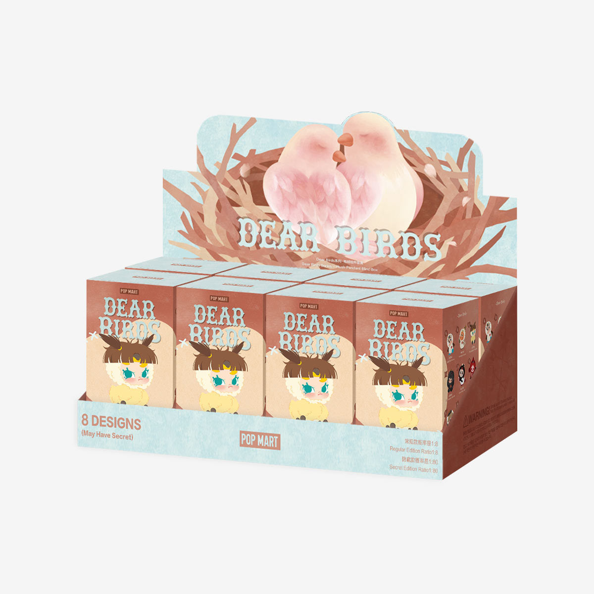 Dear Birds — 1 SET (8 BOXES) original exact packaging view