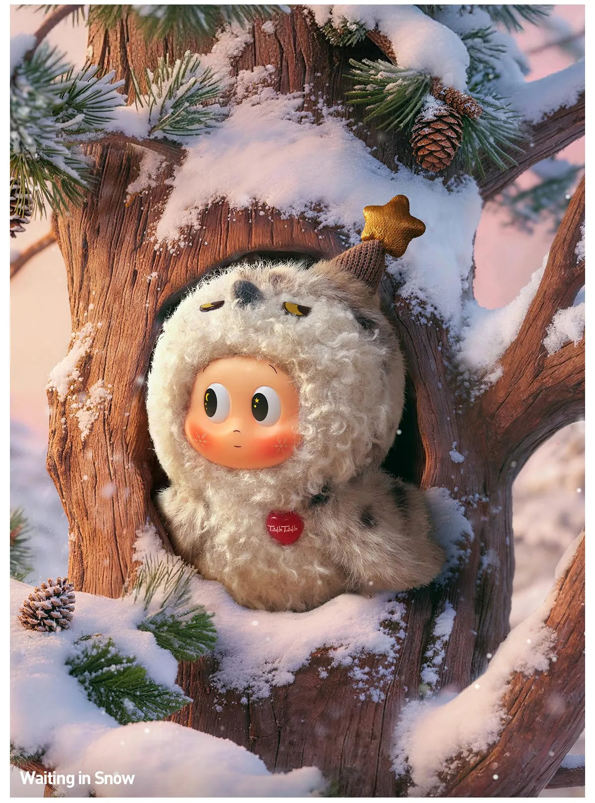 Dear Birds — Waiting in Snow original full character scene view