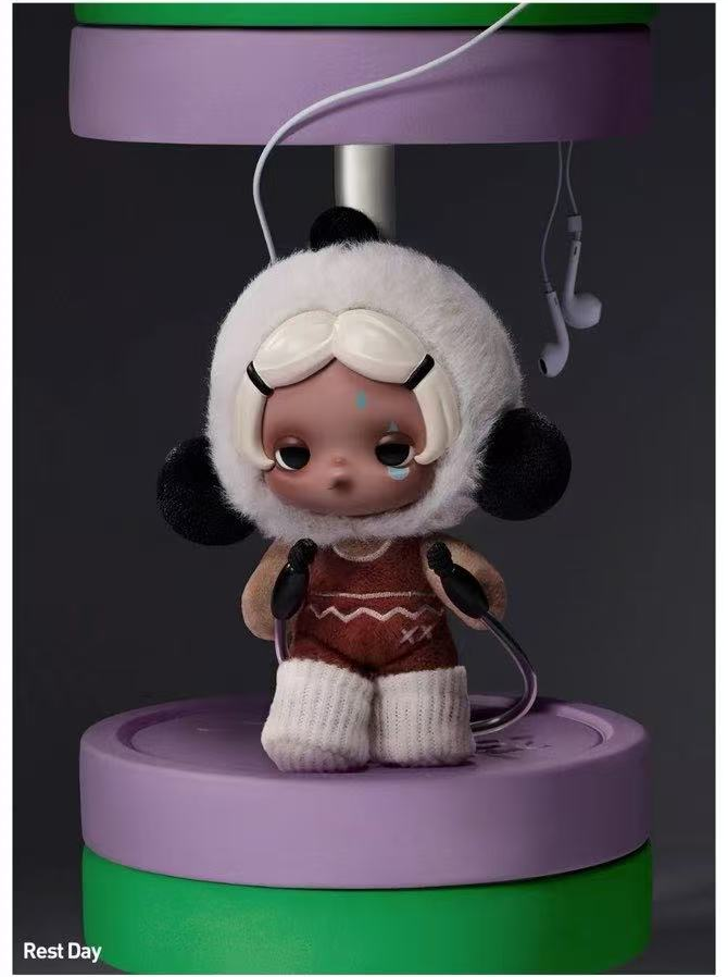 SKULLPANDA Off Mode — Rest Day plush pendant; scene props not included