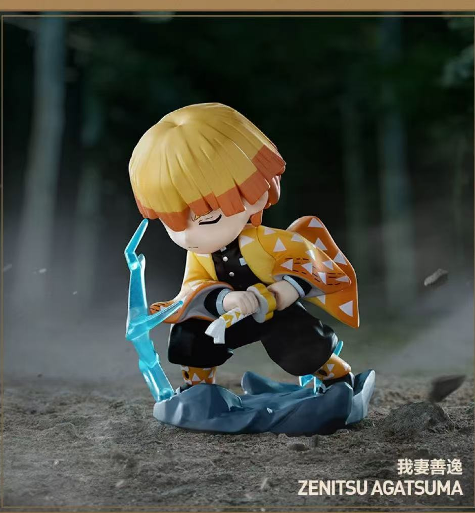 Demon Slayer Will Chapter — Zenitsu, design reference; random box does not guarantee this design