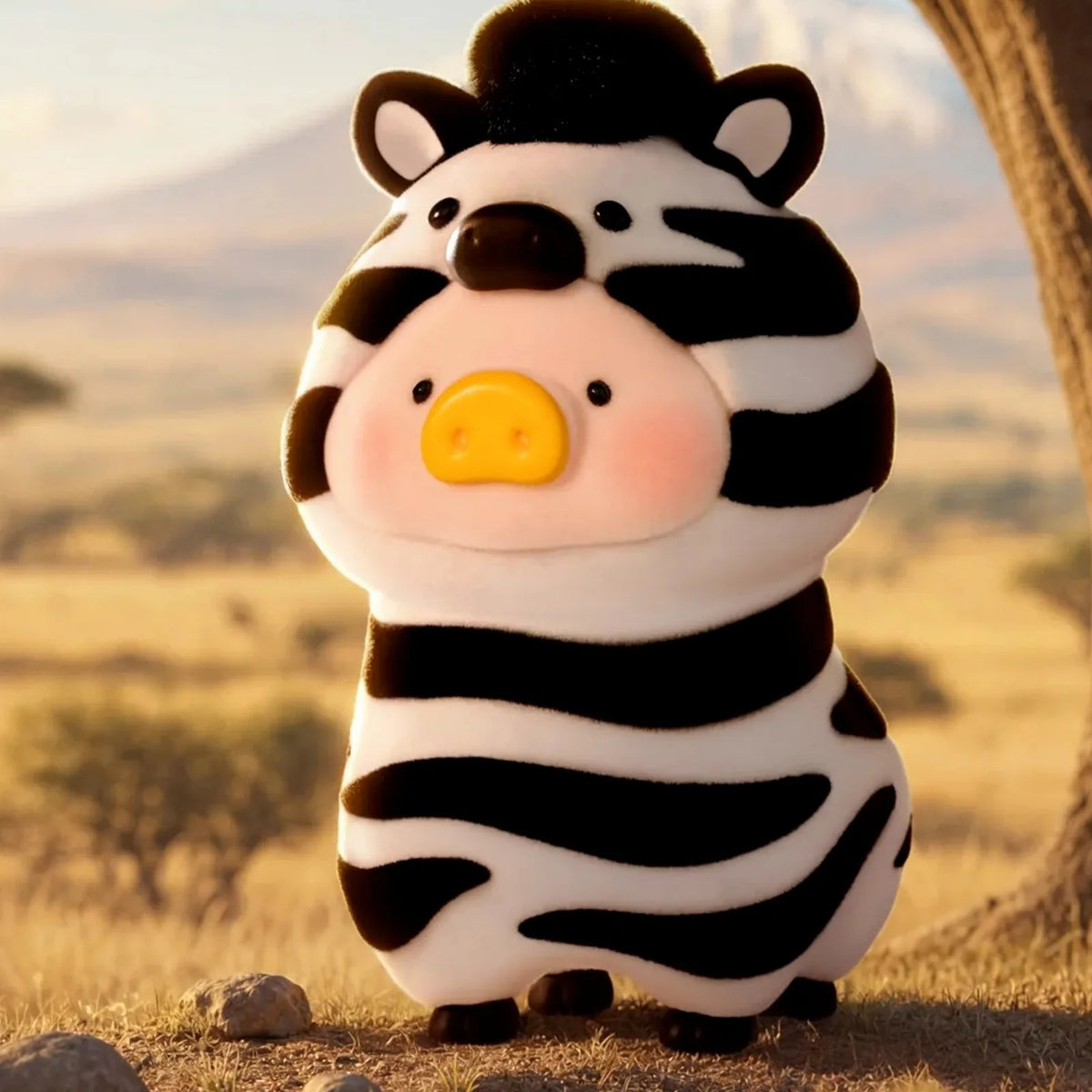 LuLu Animal Party 2 zebra-costume figure; example design