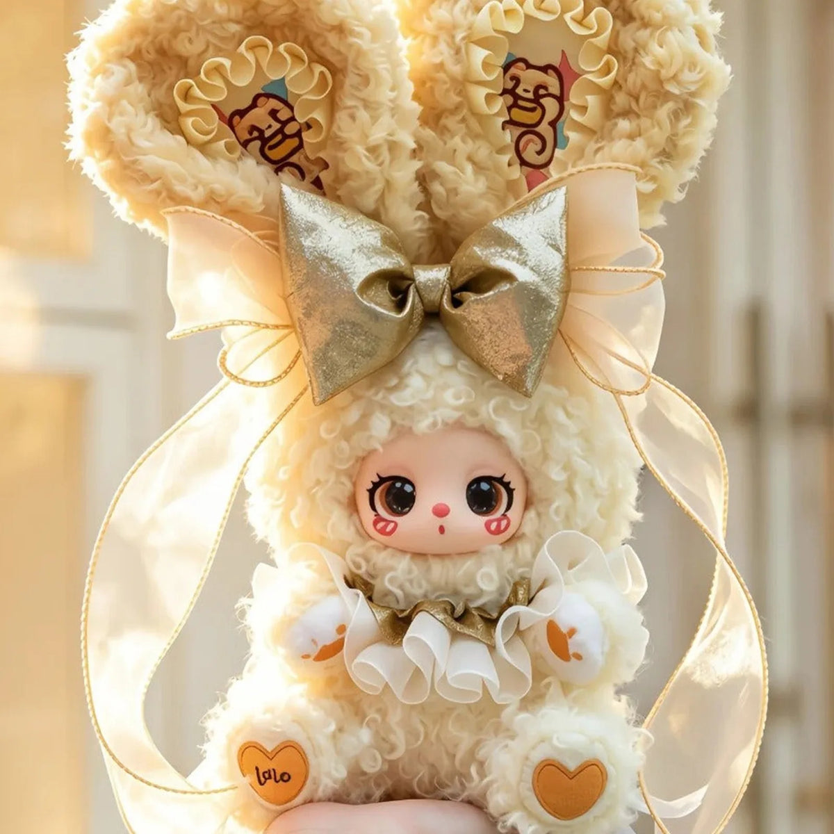 Liila Star Crown Bunny Princess yellow rabbit plush ear and heart-foot details; series example