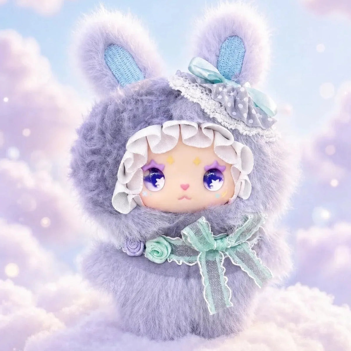 Lovely Emma Falling into Dreamscape purple Mist bunny costume detail; series example