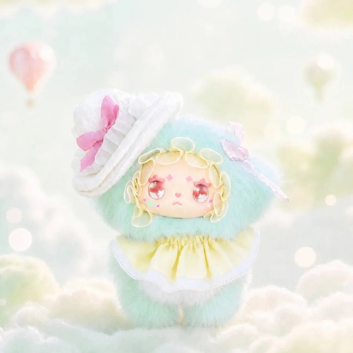 Lovely Emma Falling into Dreamscape Melody hat and pastel costume detail; series example