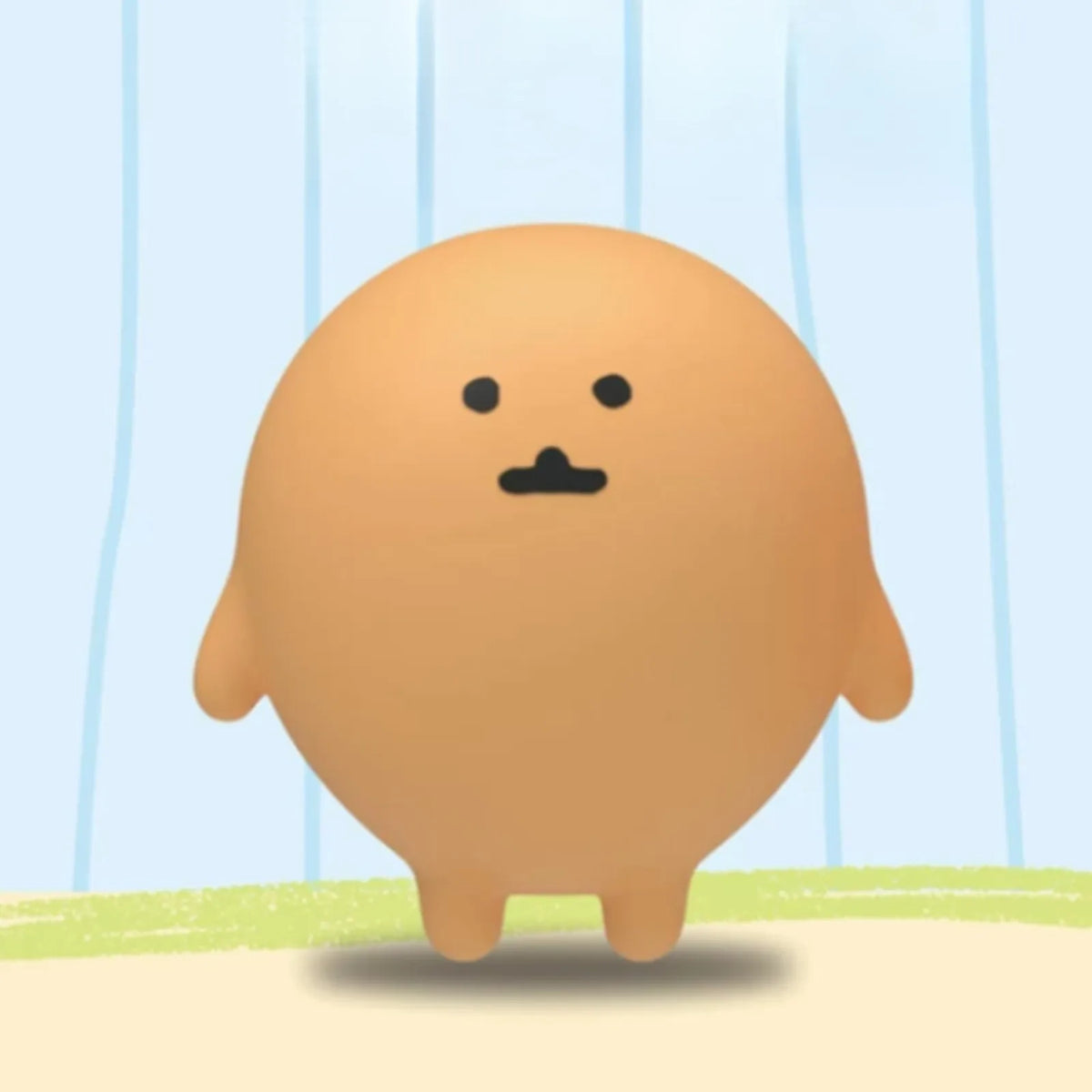Joke Bear and Friends orange character mini figure; rendered series example