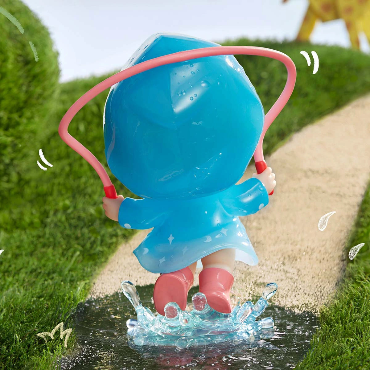Jump Rope figure rear view; part of the fixed two-figure pack
