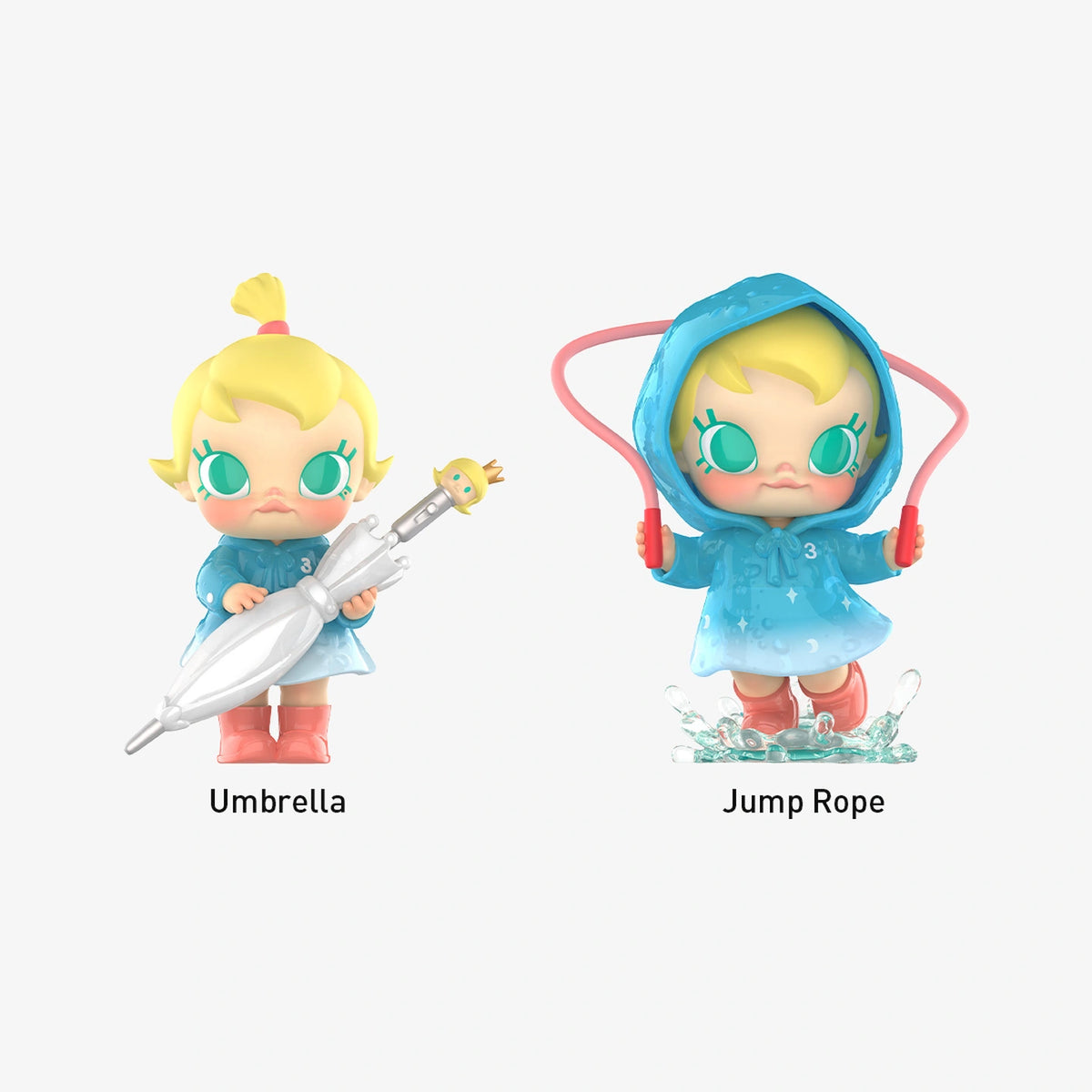 Umbrella and Jump Rope included together in one fixed Raining Day package