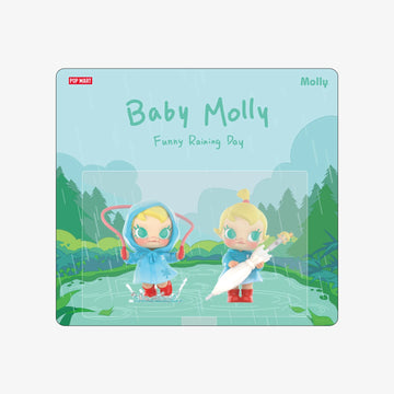 Baby Molly Funny Raining Day one clear blister package containing Umbrella and Jump Rope, two figures