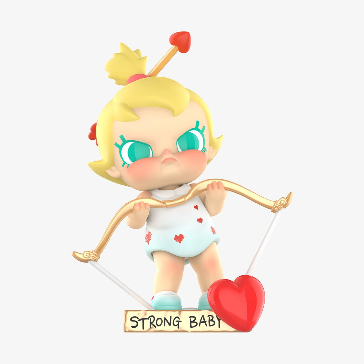 Baby Molly Little God of Love fixed figure assembly with STRONG BABY base, front view