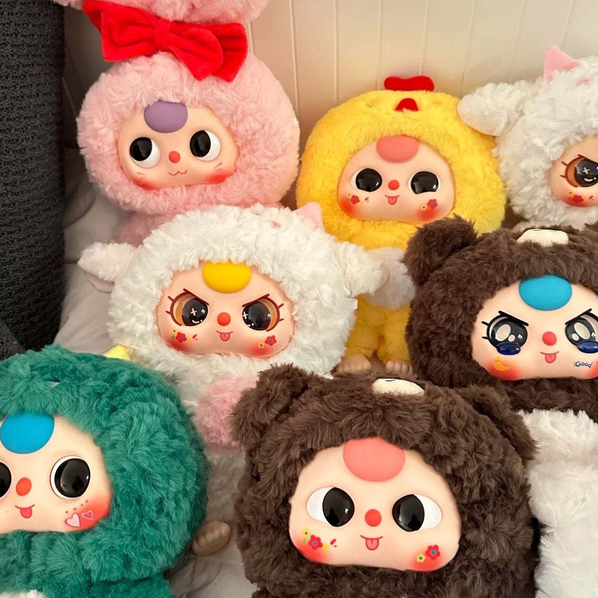 Baby Three-400% Big Baby Series Plush Dolls, Blind Box - Multiple series plush designs; some bodies obscured or cropped, not a supplied assortment; random design not guaranteed; display props not included