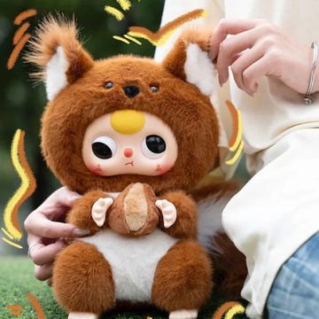 Baby Three-400% V3 Plush Dolls, Blind Box - Brown plush detail with lower feet cropped; packaging is defined by selected option
