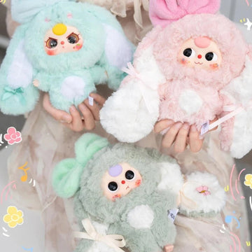Baby Three-Bunny Return Series Plush Dolls, Blind Box - Bunny Return series plush design examples; illustrative series image, contents depend on selected purchase option
