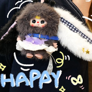 Baby Three The Miniature Bunny Series Plush Blind Box - Dark miniature bunny plush with outfit detail; illustrative series image, contents depend on selected purchase option