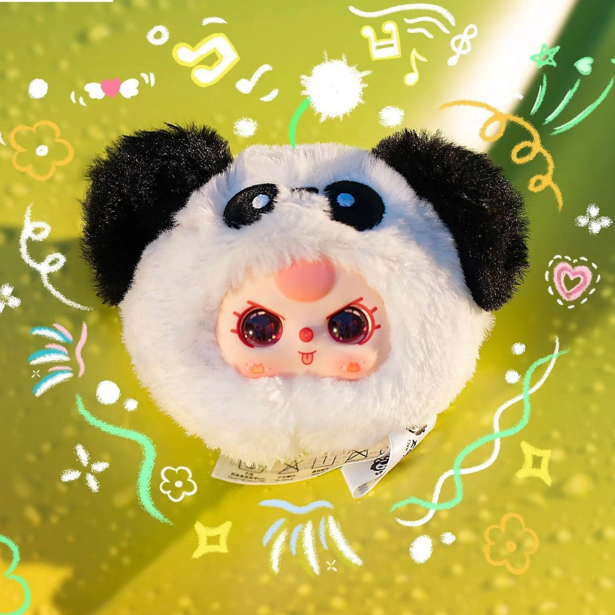 Baby Three Tiny Animal Series Plush Dolls, Blind Box - Panda-style Tiny Animal plush example; illustrative series image, contents depend on selected purchase option