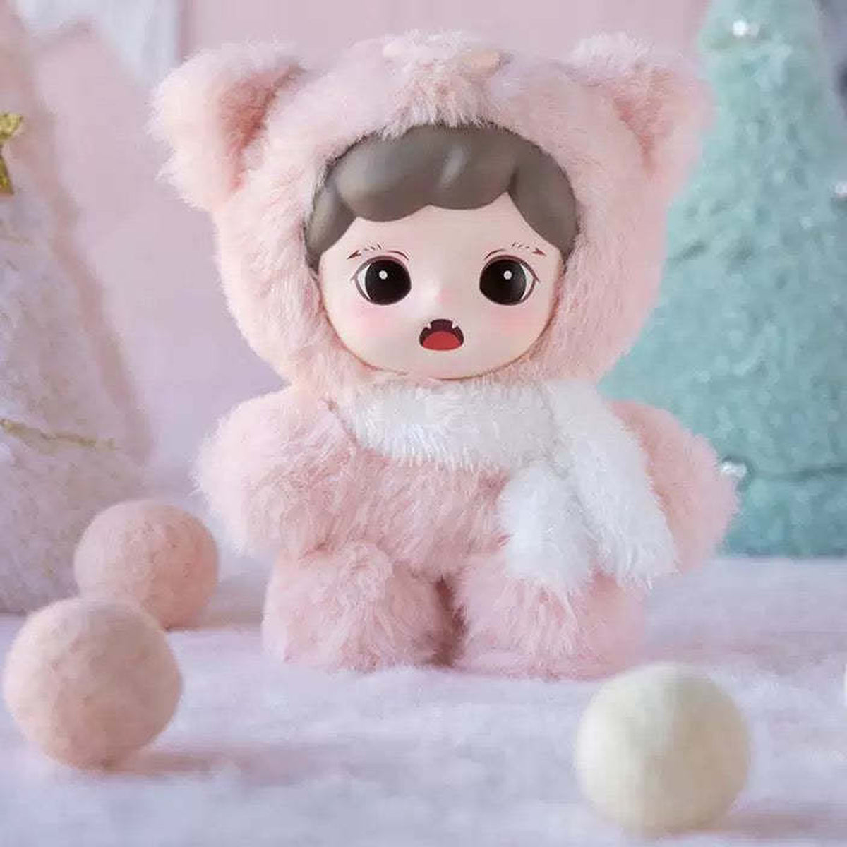 Baby Zoraa Fluffy Cabin: Pink Fluffy Cabin plush design