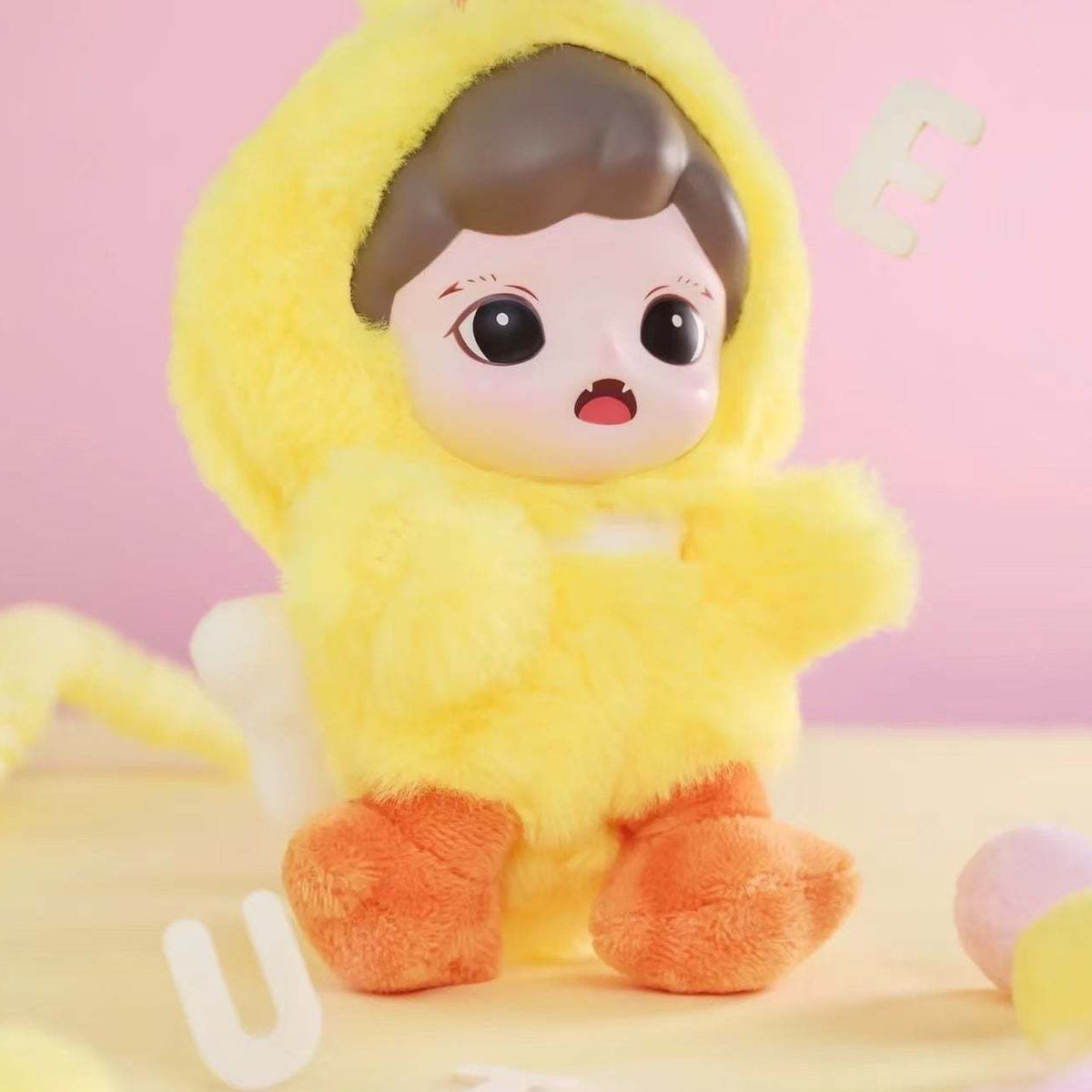 Baby Zoraa Fluffy Cabin: Yellow Fluffy Cabin plush design
