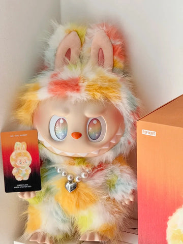 THE MONSTERS Labubu Big Into Energy — Rock The Universe Vinyl Rainbow Labubu 37cm - main product card | KikiBuddies