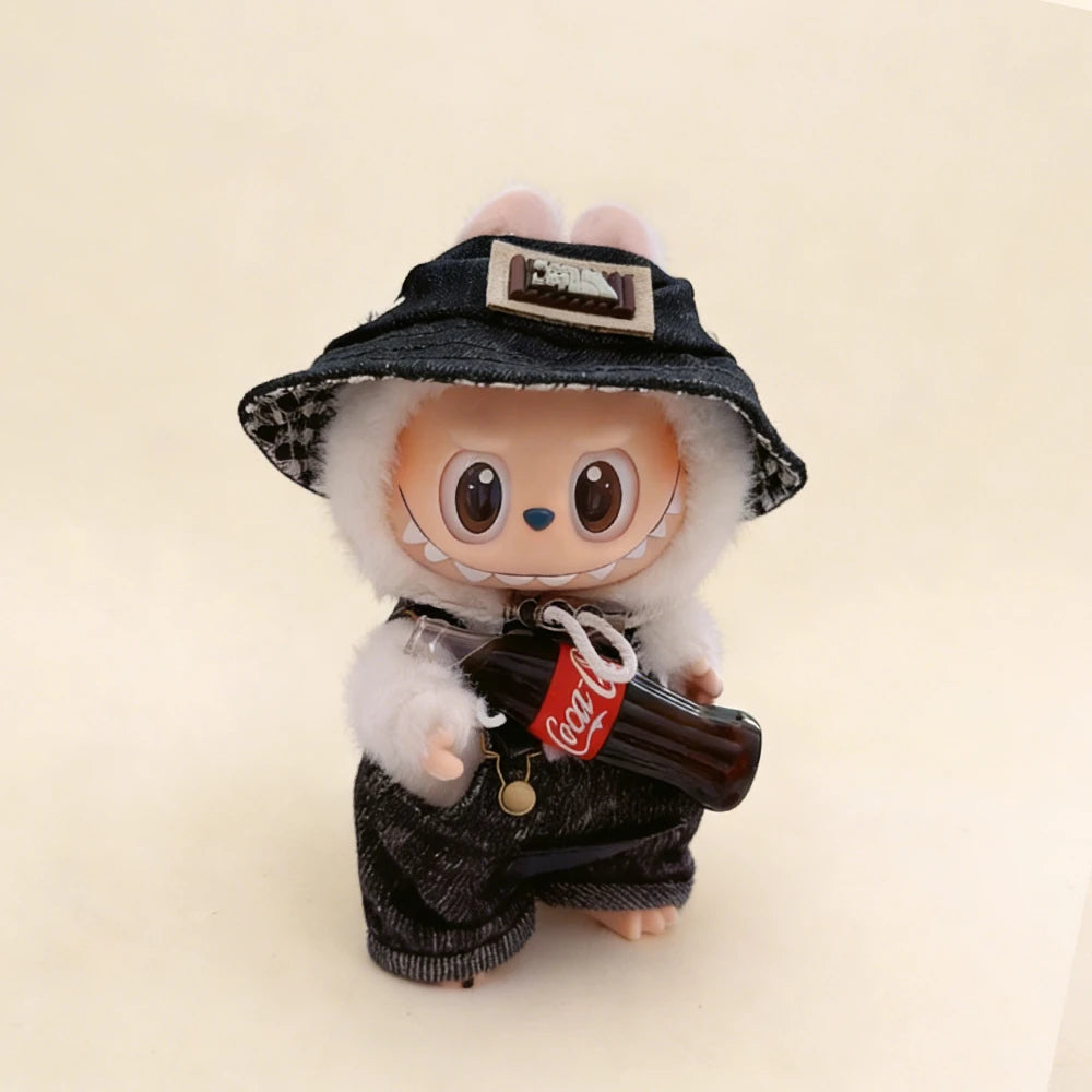 Black Urban Edge: 2-Piece Set for Labubu Coca-Cola Series - main product card | KikiBuddies