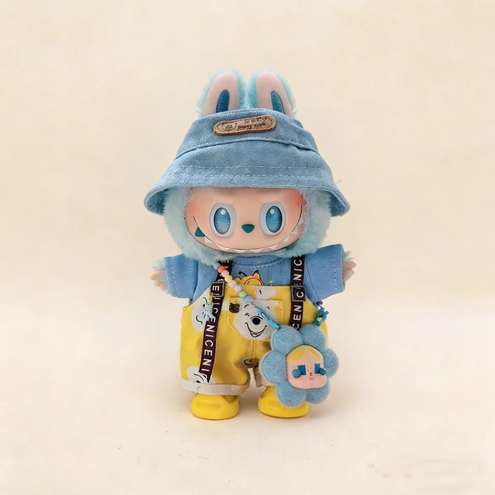 Blue Sky Adventure 4-Piece Outfit Set For Labubu — 17cm - main product card | KikiBuddies