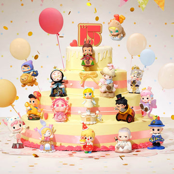Celebrating the Moment POP MART 15th Anniversary Figures - Series design examples; random selection, not all pictured designs in one box