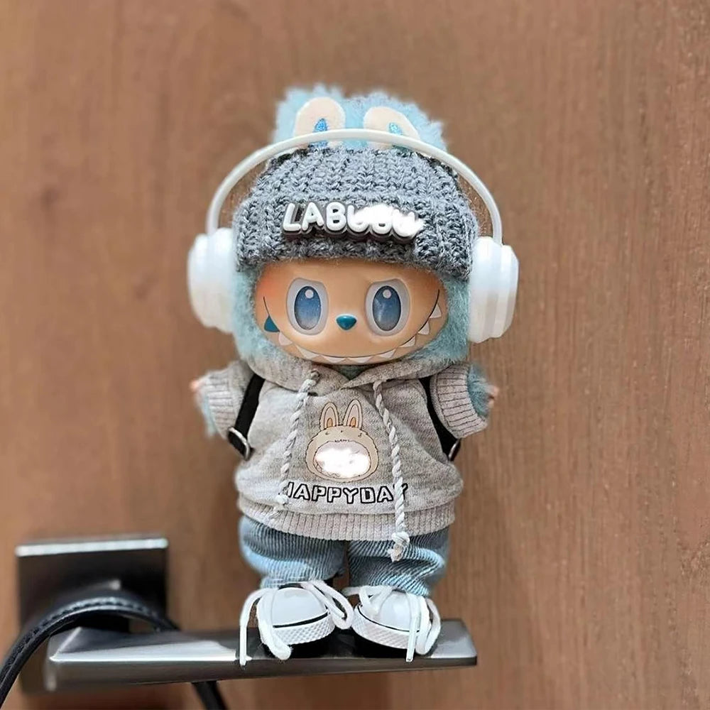 Cool OOTD Set #14 - Urban Beats Streetwear Edition (Labubu V3 Hope + Outfit) - Doll Outfit - main product card | KikiBuddies