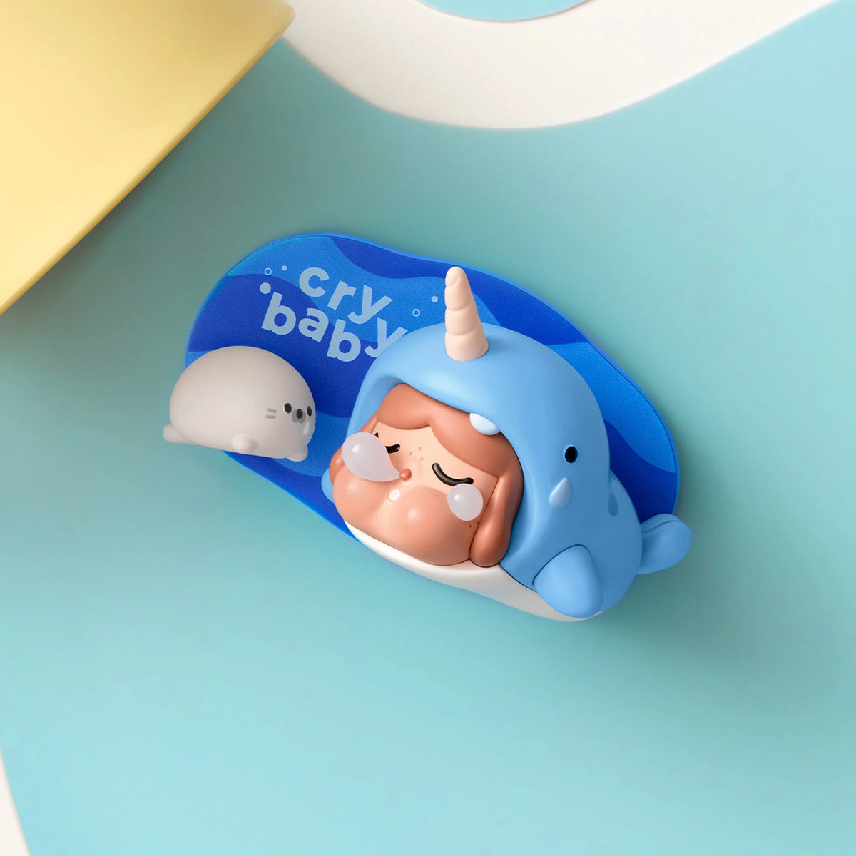 CRYBABY Cry Me an Ocean fridge magnet — The Narwhal secret confirmed design, official native product scene
