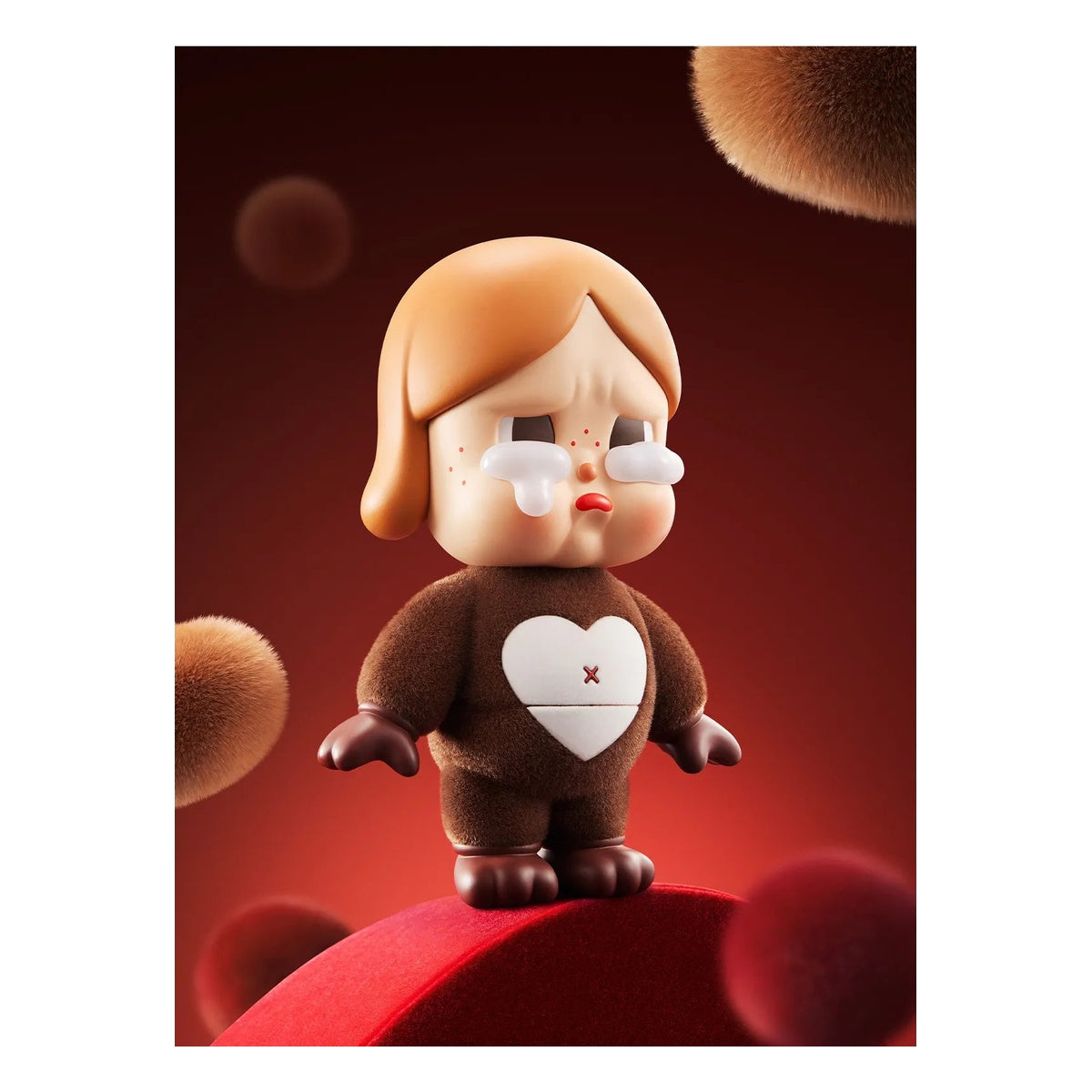 CRYBABY Be Mine figurine — without-hat display view