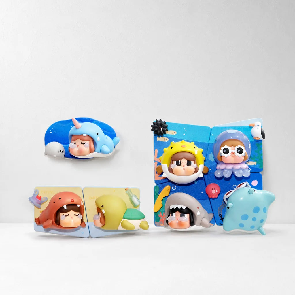 CRYBABY Cry Me an Ocean Series Fridge Magnet Figure - Sealed Full Set (Secret Chance) full set image | KikiBuddies