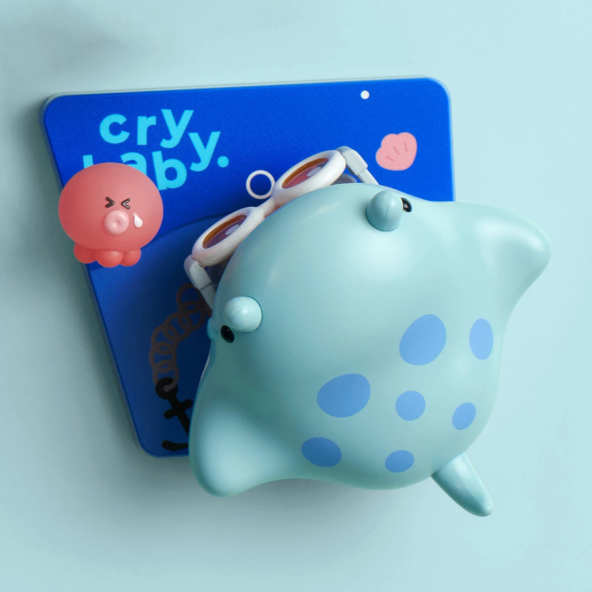 CRYBABY Cry Me an Ocean — The Manta Ray confirmed fridge magnet; natural source photograph, original product pixels and printed design preserved