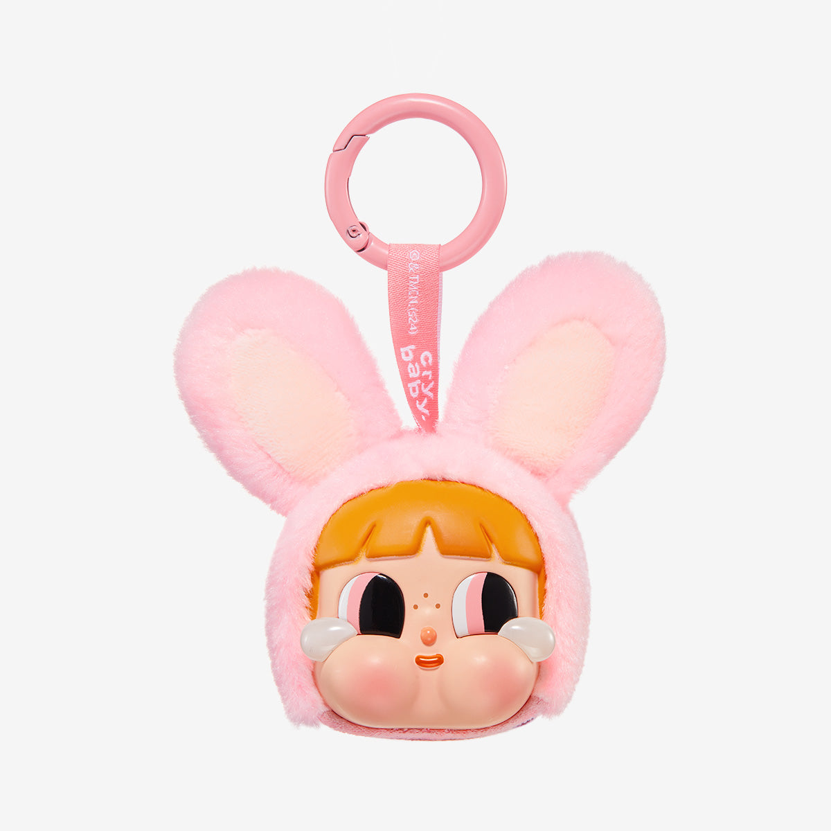 CRYBABY x The Powerpuff Girls Bunny Blossom confirmed vinyl face plush pendant; one selected item
