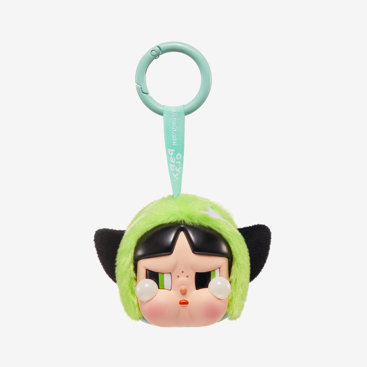 CRYBABY x The Powerpuff Girls Buttercup confirmed vinyl face plush pendant; one selected item