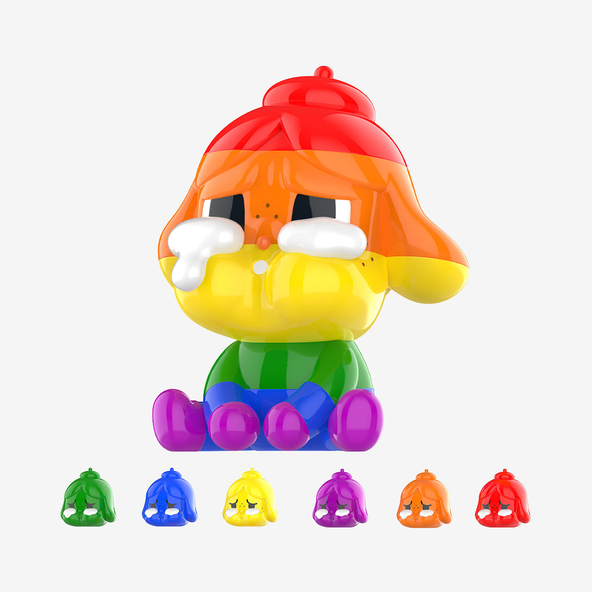 CRYBABY Pride Parade fixed figure - front angle; scenery props are not included