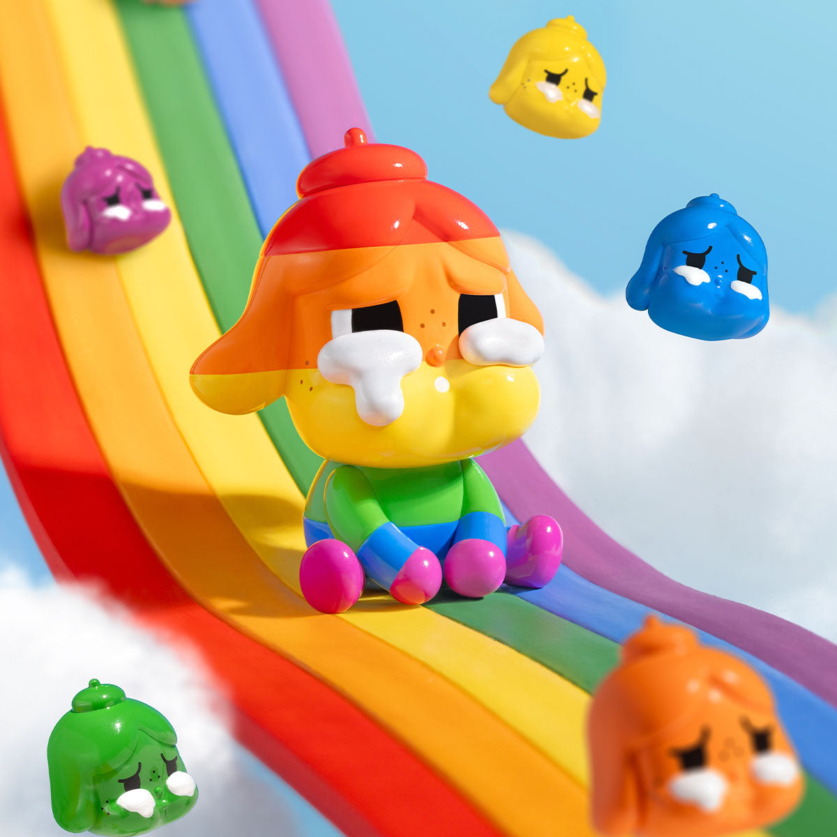 CRYBABY Pride Parade fixed figure - scene context; scenery props are not included