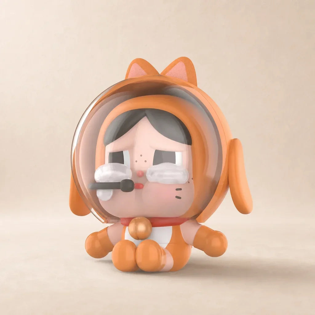 Crybaby Sitting Space Cat Figurine Figure - Main Image - crybaby sitting space cat figurine 01 main